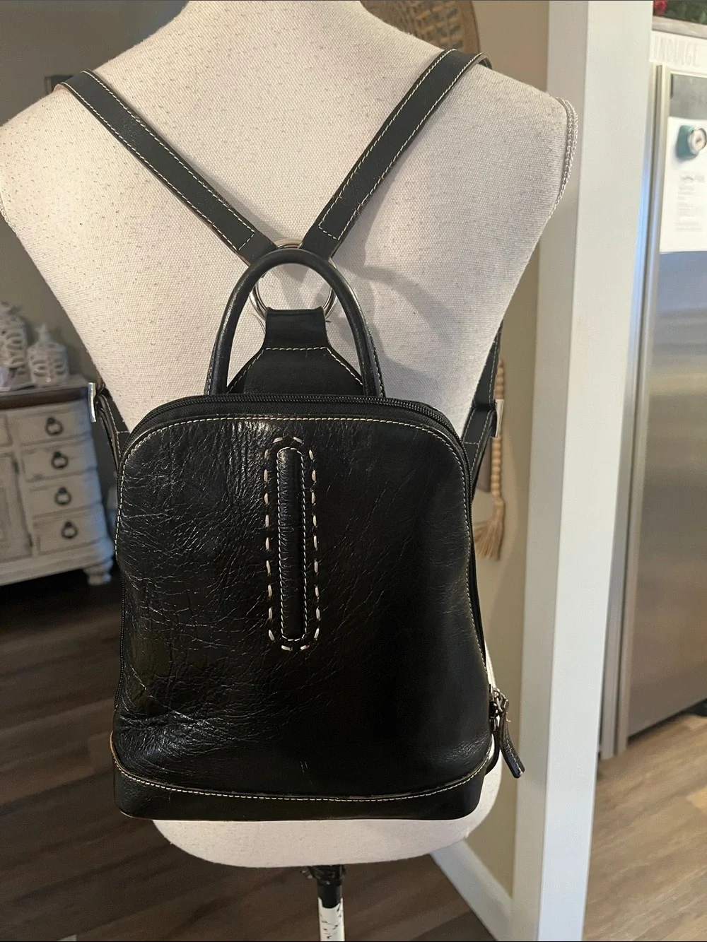 Wilsons Leather Black Leather Women's Backpack